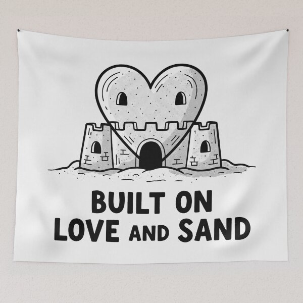 Item preview, Built On Love And Sand Sandcastle designed and sold by Owcomm.