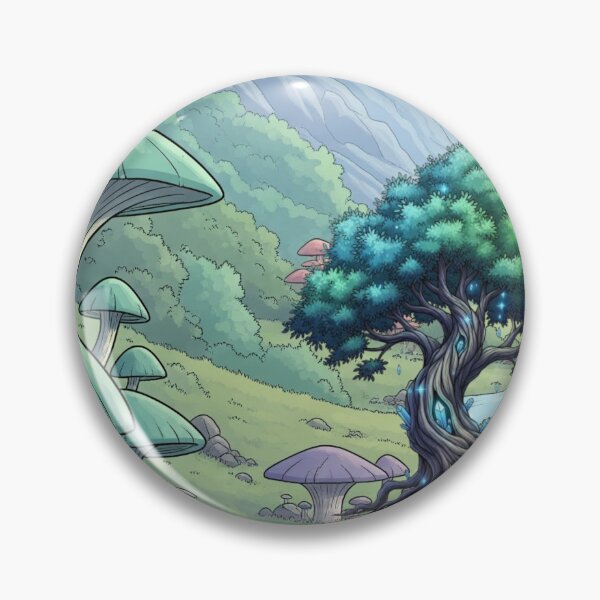 Item preview, Songwood Tree of Terranova: Luminous Mythical Plant - Comic Art Epic Fantasy designed and sold by InspireHaven.