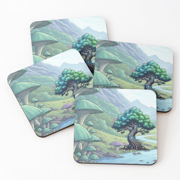 Item preview, Songwood Tree of Terranova: Luminous Mythical Plant - Comic Art Epic Fantasy designed and sold by InspireHaven.