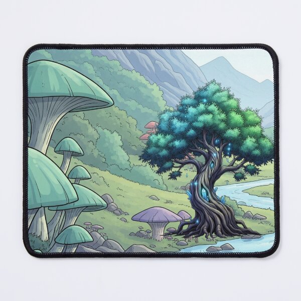 Item preview, Songwood Tree of Terranova: Luminous Mythical Plant - Comic Art Epic Fantasy designed and sold by InspireHaven.