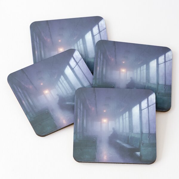 Item preview, Half-Familiar — Surreal Subway Watercolour on Identity Loss designed and sold by driftarcstudios.