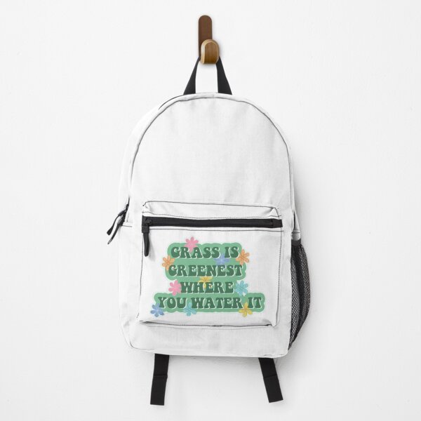 Item preview, Floral “The Grass is Always Greener” Quote designed and sold by Christiana Nicole.