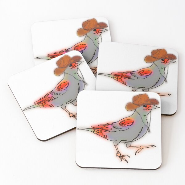 Item preview, Cowboy Bird in Hat – animalzinhats designed and sold by Ashley’sAnimalz.