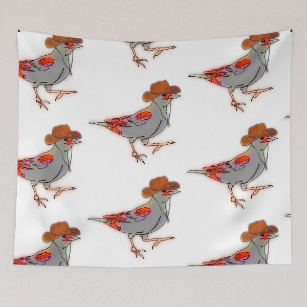 Item preview, Cowboy Bird in Hat – animalzinhats designed and sold by Ashley’sAnimalz.