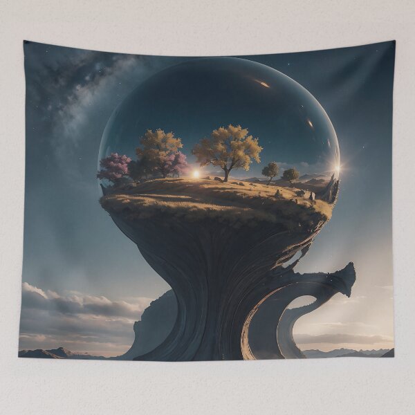 Item preview, Life thrives on alien cliffs; Cliffside Haven Beyond designed and sold by Creative-RE.