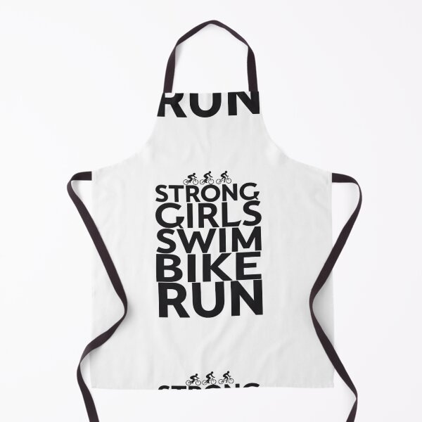 Item preview, "Strong Girls Swim. Bike. Run." – Empowering Triathlon Sticker designed and sold by Triathlongram.