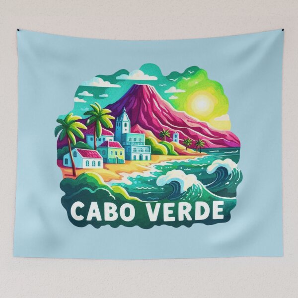 Artikelvorschau, Landschaft der Insel Cabo Verde entworfen und verkauft von Myra365Art.