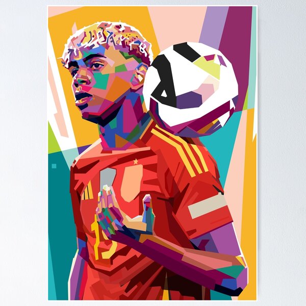 Artikel-Vorschau von Lamine Yamal Style WPAP POP ART, designt und verkauft von Catvektor.