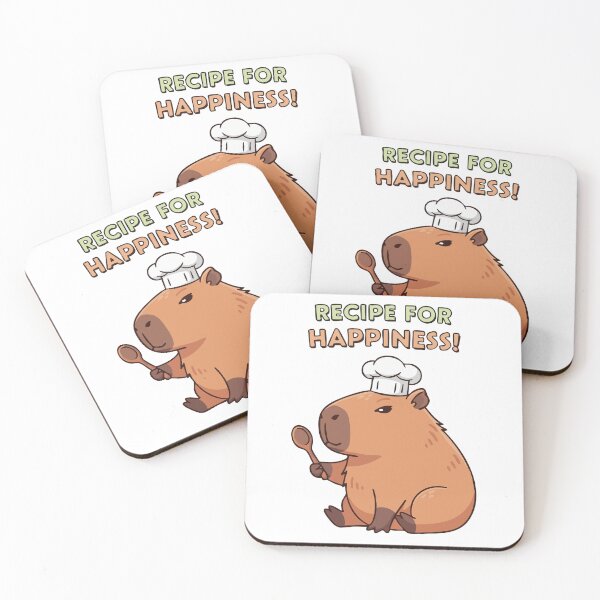 Item preview, Capybara Chef - Recipe for Happiness designed and sold by imaginariun.