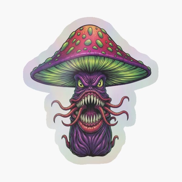 Artikel-Vorschau von Terranova-Verschlingungspilz: Monströse fleischfressende Pflanze – Lebendige Comic-Kunst | Psychedelisch, designt und verkauft von InspireHaven.