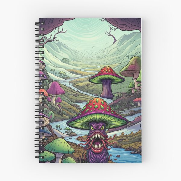 Item preview,  Terranova Devourer Mushroom: Monstrous Carnivorous Plant - Vibrant Comic Art | Psychedelic designed and sold by InspireHaven.