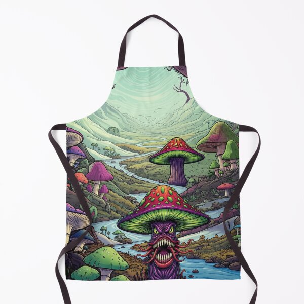 Item preview,  Terranova Devourer Mushroom: Monstrous Carnivorous Plant - Vibrant Comic Art | Psychedelic designed and sold by InspireHaven.