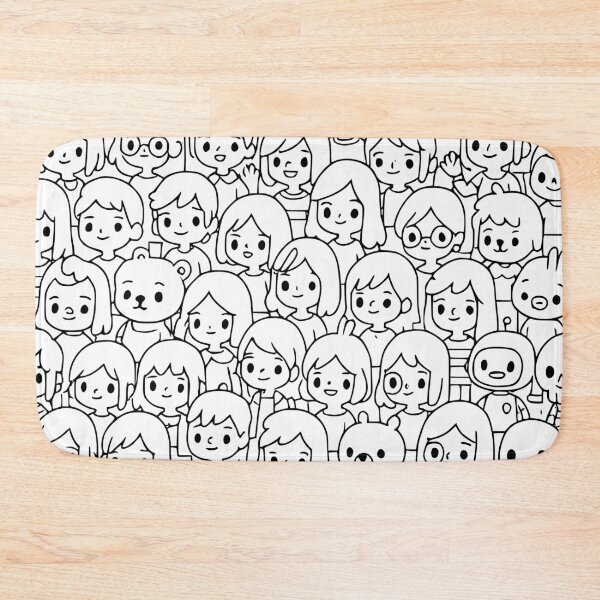 Item preview, Cute Toca Boca World Crowd Scene Video Game designed and sold by Space Unicorn Designs.