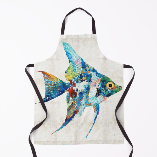 Item preview, Colorful Angelfish Tropical Fish designed and sold by Sharon Cummings Art.
