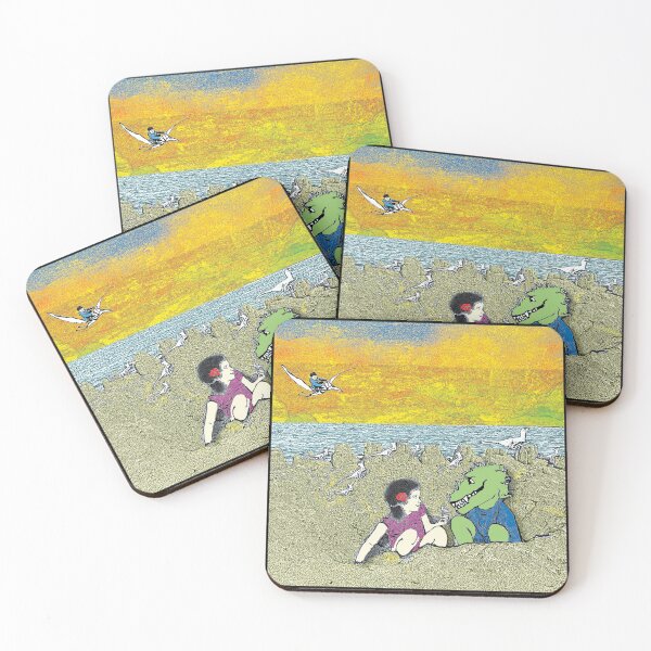 Item preview, Ceres and a dinosaur playing in the sand dunes. designed and sold by UncleBunkle.