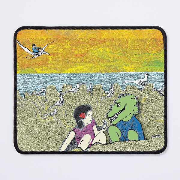 Item preview, Ceres and a dinosaur playing in the sand dunes. designed and sold by UncleBunkle.