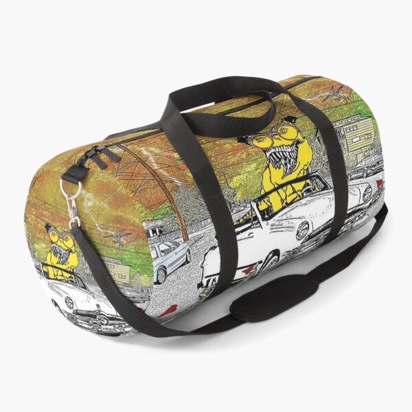 Item preview, Rowdy tyrannosaur drives a convertible through the neighborhood. designed and sold by UncleBunkle.