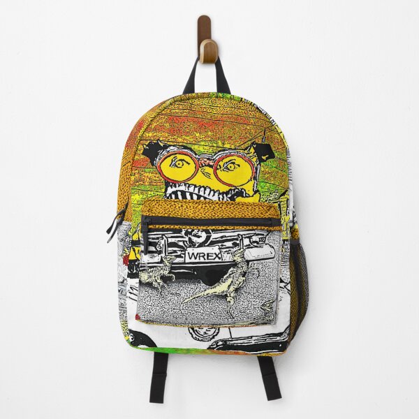 Item preview, Rowdy tyrannosaur drives a convertible through the neighborhood. designed and sold by UncleBunkle.