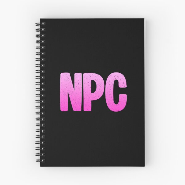 Item preview, NPC - Non-Player Character in Pink Bold Gritty designed and sold by Memes N Lore .