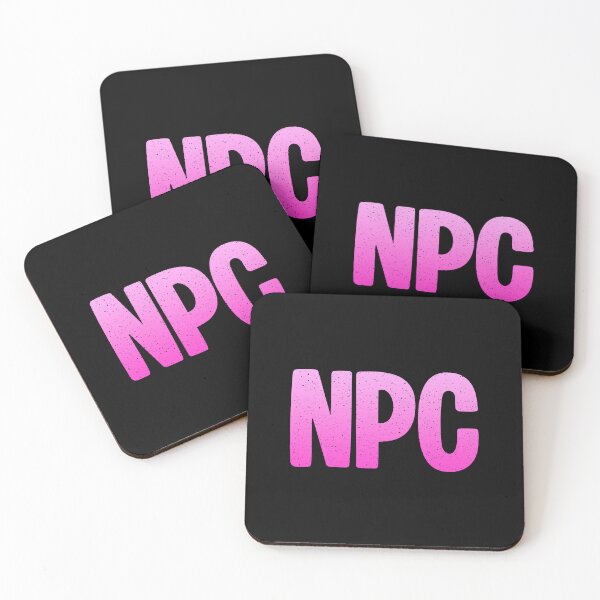 Item preview, NPC - Non-Player Character in Pink Bold Gritty designed and sold by Memes N Lore .