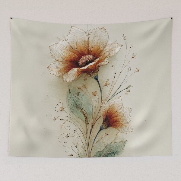 Item preview, Autumnal Floral Ascent designed and sold by bloorose.