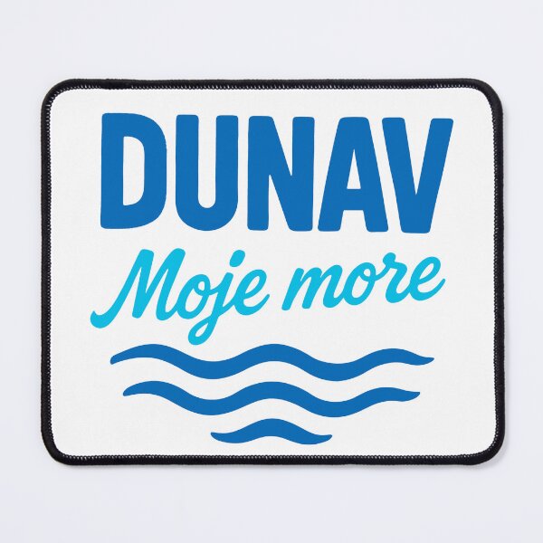 Item preview, DUNAV – My Sea | Retro Blue River Typography designed and sold by pantapita.