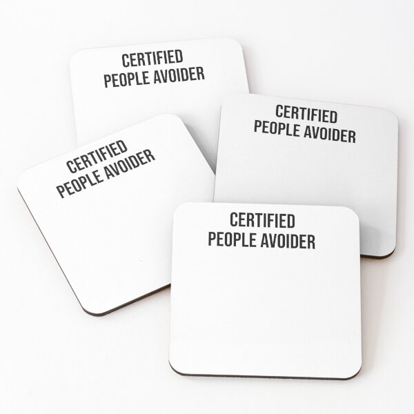 Item preview, Certified People Avoider – Bold Stacked Funny Introvert Quote Shirt designed and sold by Confuzz1ed.