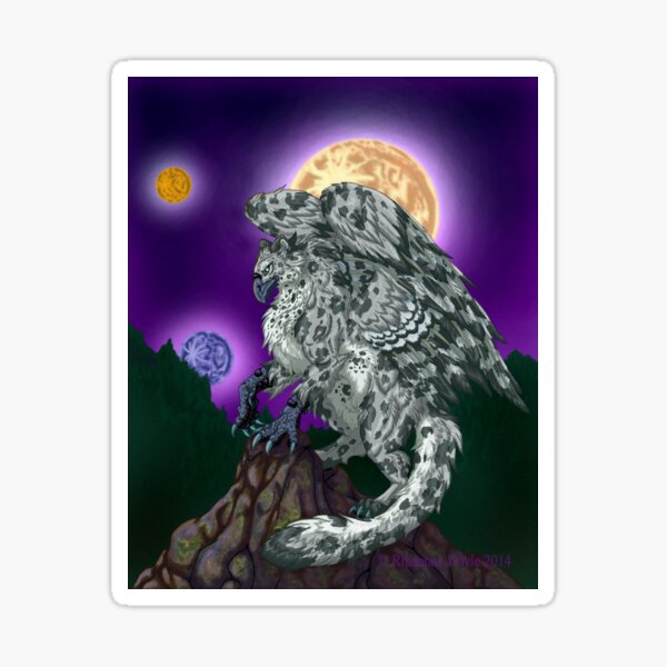 Trimoon the Griffon Sticker