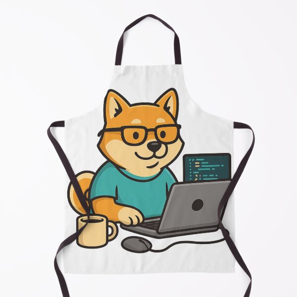 Item preview, Shiba the Programmer – Code & Woof designed and sold by Nexavri Art.