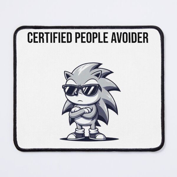 Item preview, Master of Avoiding People with Grumpy Cartoon Hedgehog – Funny Introvert Gift designed and sold by Confuzz1ed.