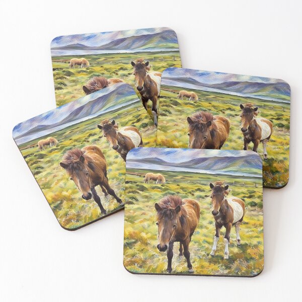 Item preview, Saying Hello to Icelandic Horses designed and sold by The Wandering Bookworm.
