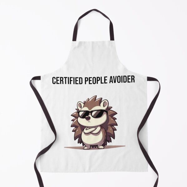 Item preview, Official Introvert Avoidance Club with Sassy Cartoon Hedgehog – Funny Introvert Gift designed and sold by Confuzz1ed.