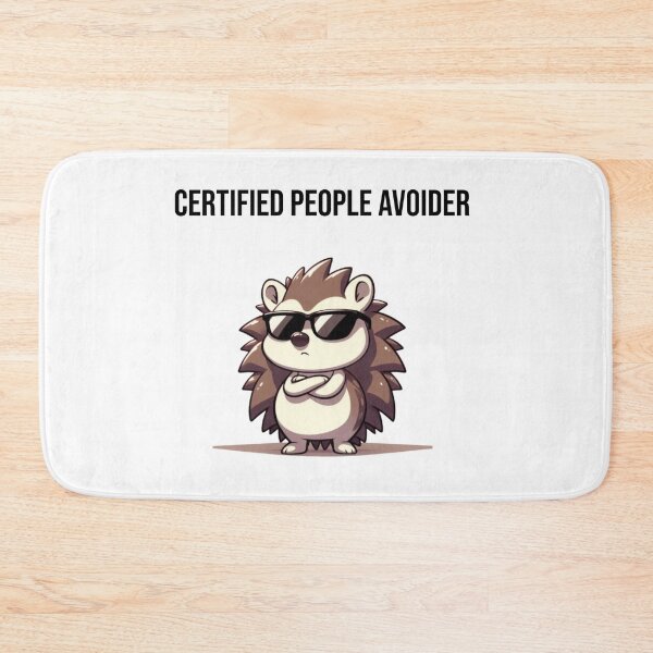 Item preview, Official Introvert Avoidance Club with Sassy Cartoon Hedgehog – Funny Introvert Gift designed and sold by Confuzz1ed.