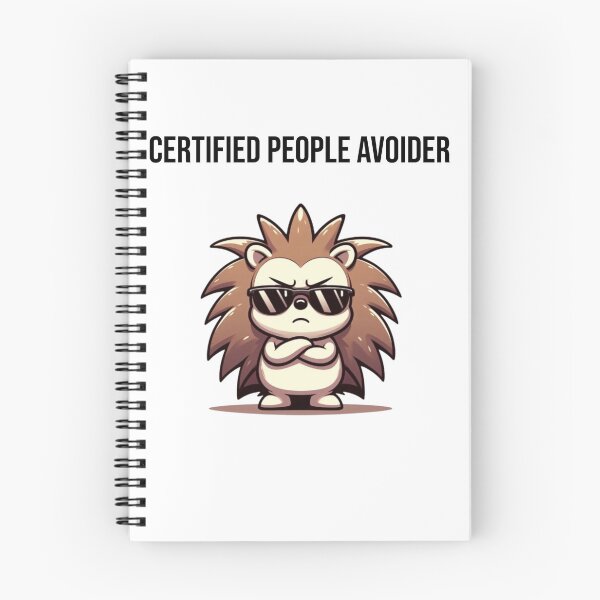 Item preview, The Ultimate People Avoider with Cool Grumpy Cartoon Hedgehog – Funny Introvert Gift designed and sold by Confuzz1ed.