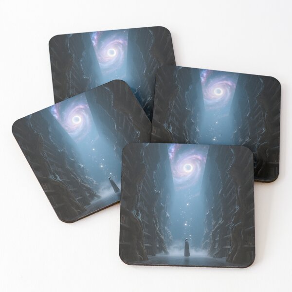 Item preview, The Cosmic Library Celestial Fantasy Art Print designed and sold by AetherLightArt.