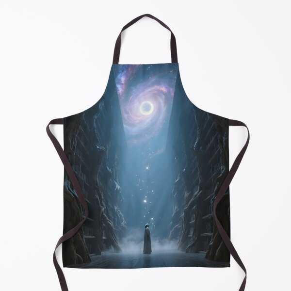 Item preview, The Cosmic Library Celestial Fantasy Art Print designed and sold by AetherLightArt.