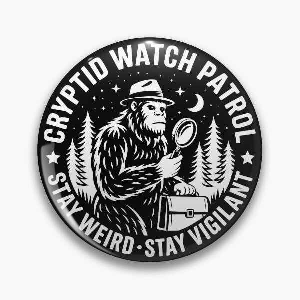Item preview, Bigfoot Forest Badge Cryptid Watch Patrol Sasquatch Humor designed and sold by Parkerzz.