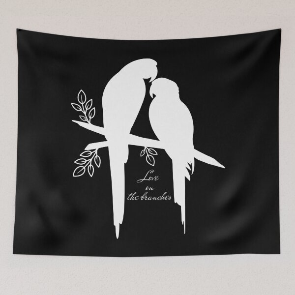 Item preview, Two Parrots on a Branch, cool design designed and sold by MoSaid.