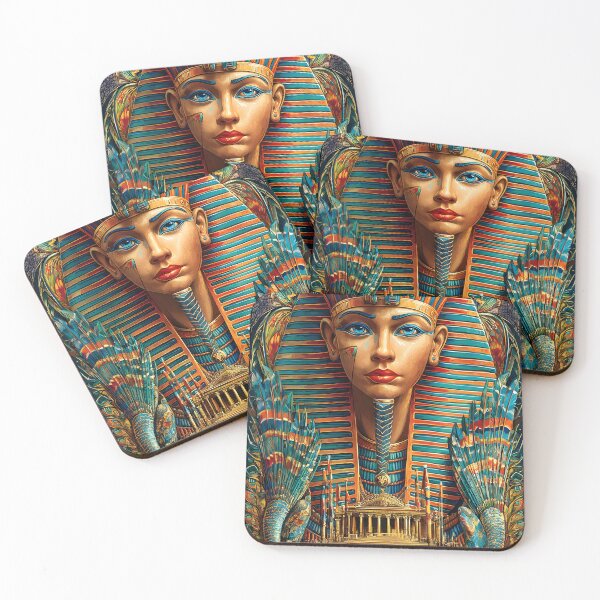 Item preview, Travel poster of an  Ancient Egypt Inspired Artwork with Pharaoh designed and sold by Artessie.