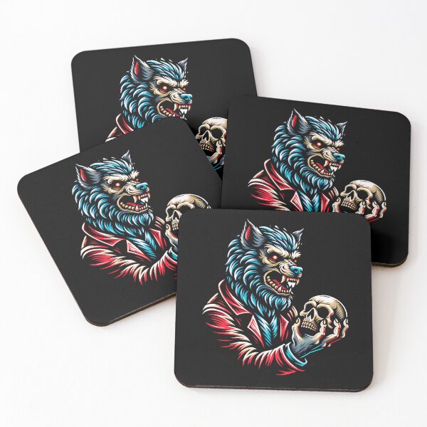 Item preview, Werewolf with a skull in his hands designed and sold by ReneMM.