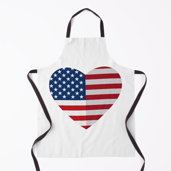 Item preview, Geometric heart with USA flag designed and sold by di-Vera-Rosati.