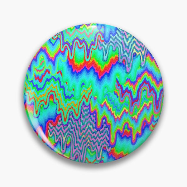 Item preview, Psychedelic Melting Rainbow Teal Rave Design Festival Flag Pattern designed and sold by FestDrip.