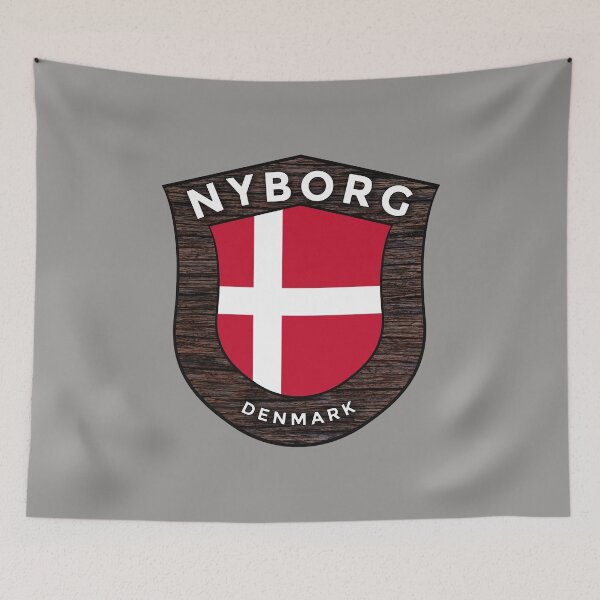 Item preview, Nyborg Denmark Emblem Flag designed and sold by World Designs.