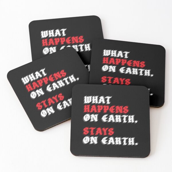 Item preview, What Happens on Earth Stays on Earth – Glitch Typography Art designed and sold by AD-Studios.