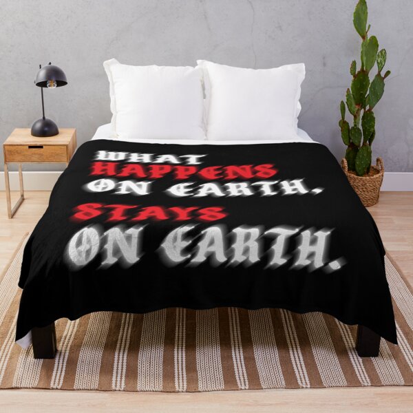 Item preview, What Happens on Earth Stays on Earth – Glitch Typography Art designed and sold by AD-Studios.