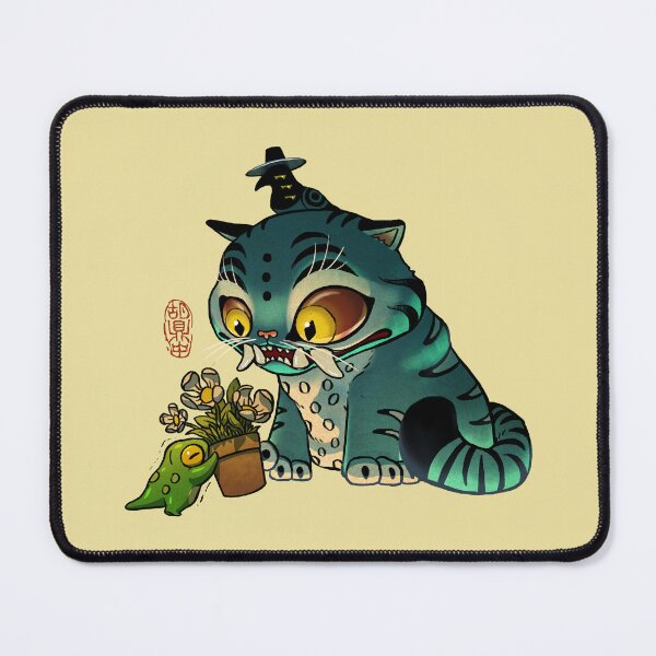 Item preview, Korean Tiger and Magpie Derpy and Sussie Demon Hunters KPop Asian Fantasy Frog Illustration designed and sold by DingHuArt.