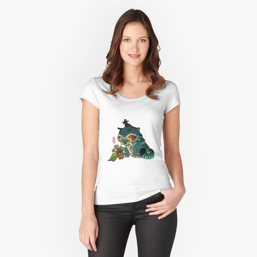 Item preview, Fitted Scoop T-Shirt designed and sold by DingHuArt.