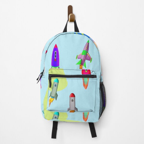 Item preview, Space Rockets on Blue designed and sold by TerenceLacey.