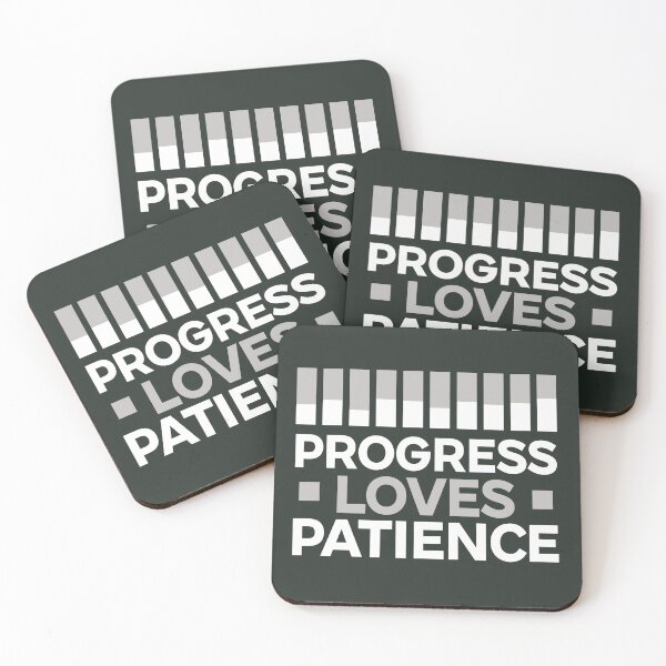 Item preview, Progress Loves Patience Motivation Gift designed and sold by Plant On Demand.