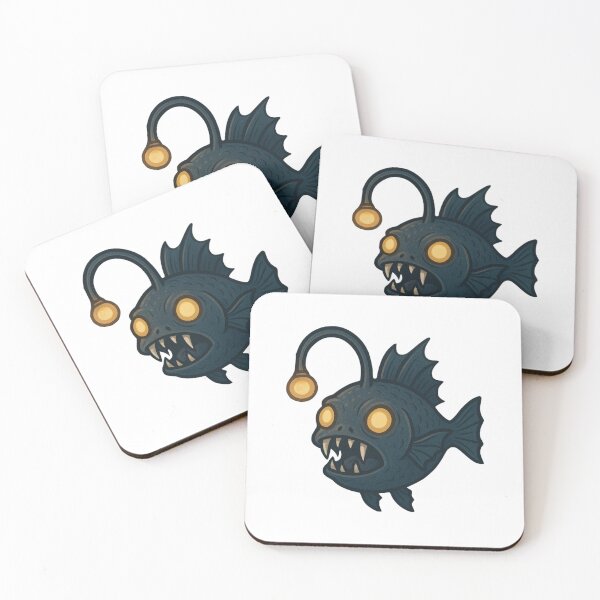 Item preview, Deep Sea Angler Fish Cute Spooky Ocean Creature Illustration designed and sold by Vendeloc.